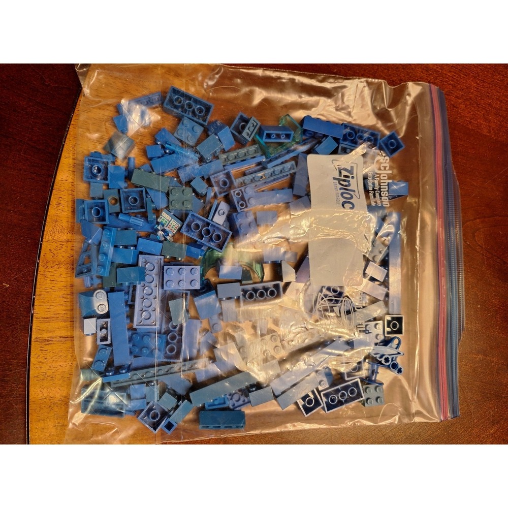 LEGO Blue Bulk Bricks and Parts 1/2 pound bag of Mixed Assorted Specialty Pieces - Picture 2 of 13